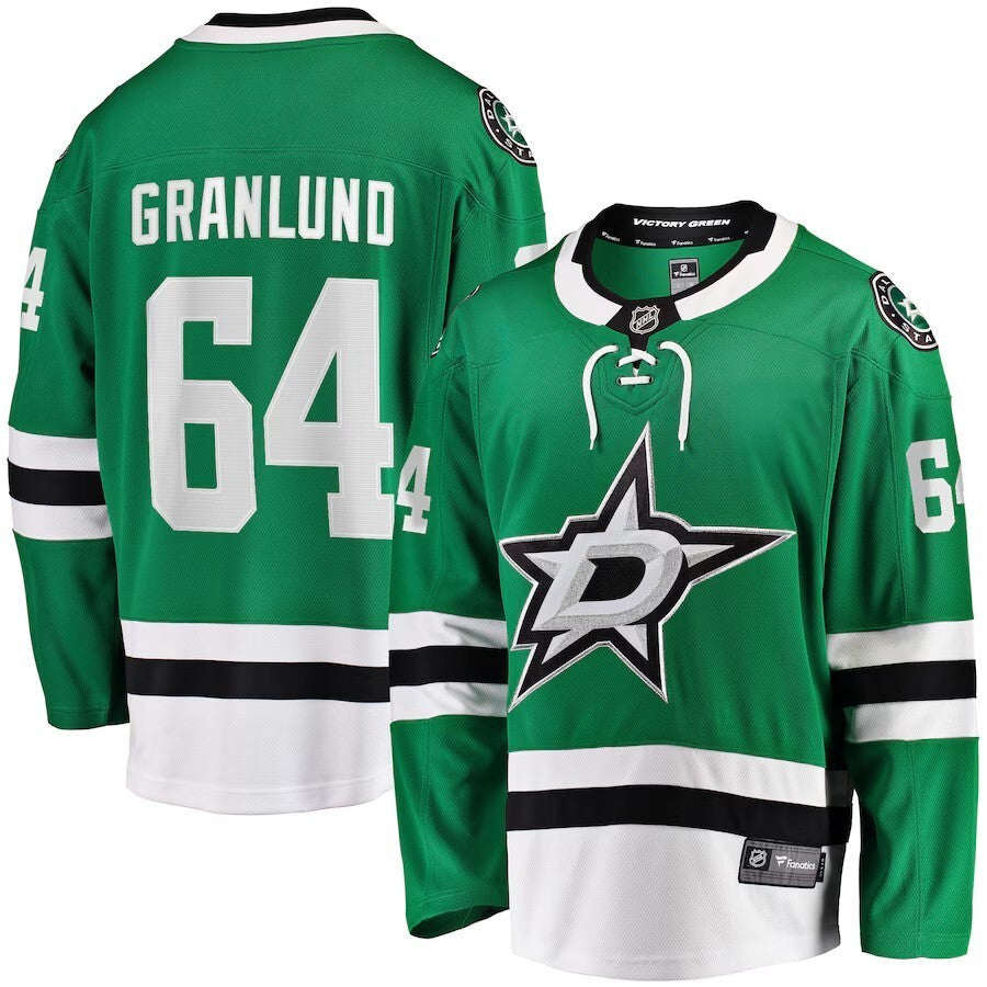 Dallas Stars #64 Mikael Granlund Home Breakaway Jersey - Kelly Green