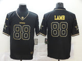 Dallas cowboys #88 Lamb Black Retro Gold 949