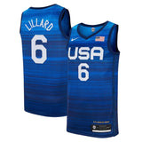 Damian Lillard USA Basketball 2020 Summer Olympics Player Jersey - Navy Style 1