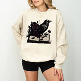 Dark Romance Raven Sweatshirt Gothic Art Raven and Roses Sweatshirt, Spicy Books Lover Sweatshirt, Smut Lovers Sweatshirt