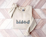 Demon Hunters Tiger Embroidered Sweatshirt, Kpop Crewneck, Music Sweatshirt, Gift For Kpop Fanstyle{n002}2