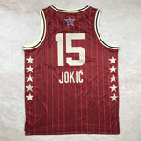 Denver Nuggets #15 Nikola Jokic 2024 NBA All-Star Swingman Jersey Hot Press 24 All-Star Red Hot Press S-XXL Style 1