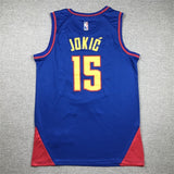 Denver Nuggets #15 Nikola Jokic 23 Nuggets 15 Blue Statement Edition Style 1