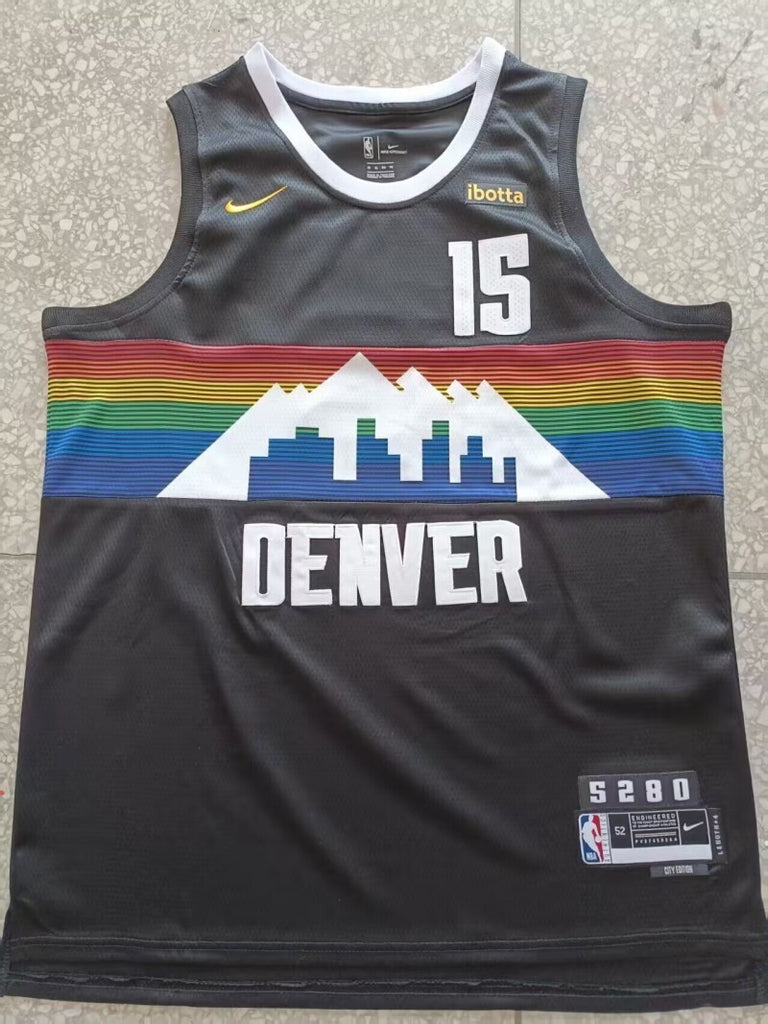 Denver Nuggets #15 Nikola Jokic Nuggets 15 City Edition Style 2