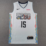 Denver Nuggets #15 Nikola Jokic Nuggets 15 White City Edition s-xxl Style 2