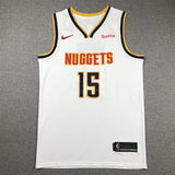 Denver Nuggets #15 Nikola Jokic Nuggets 15 White s-xxl Style 2