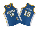 Denver Nuggets #15 Nikola Jokic Nuggets 15 # Light Blue 03-04 Season Mitchell Retro Mesh Jersey --. Anthony Style 2