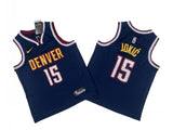 Denver Nuggets #15 Nikola Jokic Nuggets 15 # Navy Fan Edition Youth -- Nikola . Jokic