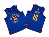 Denver Nuggets #15 Nikola Jokic Nuggets 15 # New Blue Fan Edition Youth -- Nikola . Jokic