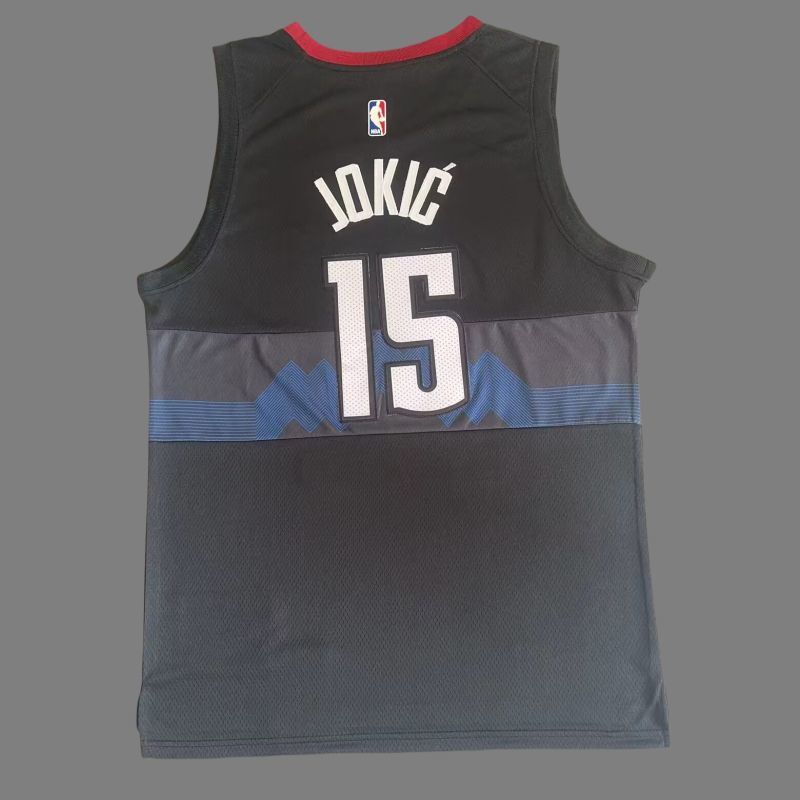 Denver Nuggets #15 Nikola Jokic Nuggets 15 # Nikola - Jokic Black 24 New Season City Edition Jersey Style 1