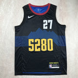 Denver Nuggets #27 Jamal Murray Hot Press Nuggets 27 Black City S-XXL Style 2