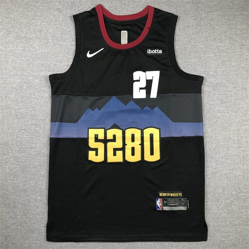 Denver Nuggets #27 Jamal Murray Nuggets 27 New Black City s-xxl Style 2