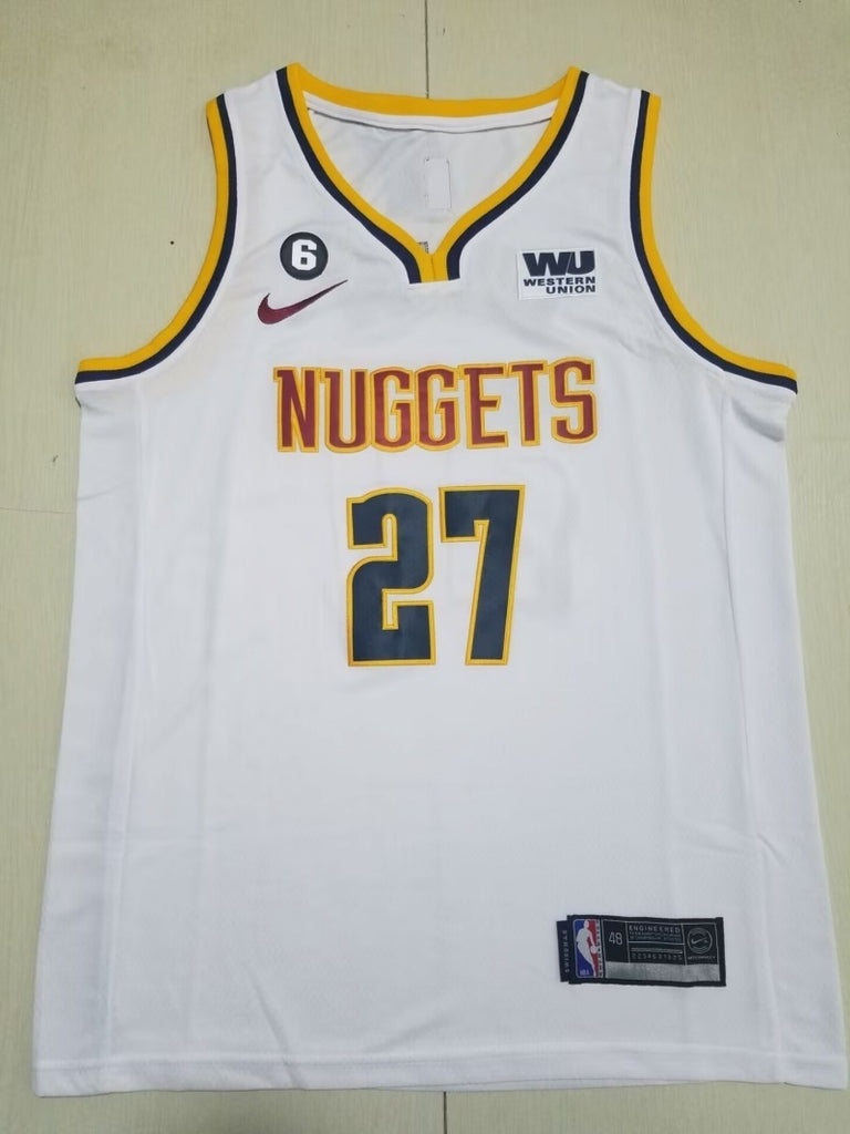 Denver Nuggets #27 Jamal Murray Nuggets 27 White s-xxl Style 2