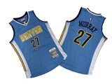 Denver Nuggets #27 Jamal Murray Nuggets 27 # Light Blue 16-17 Season Mitchell Retro Jersey -- Jabbar . Murray Style 1
