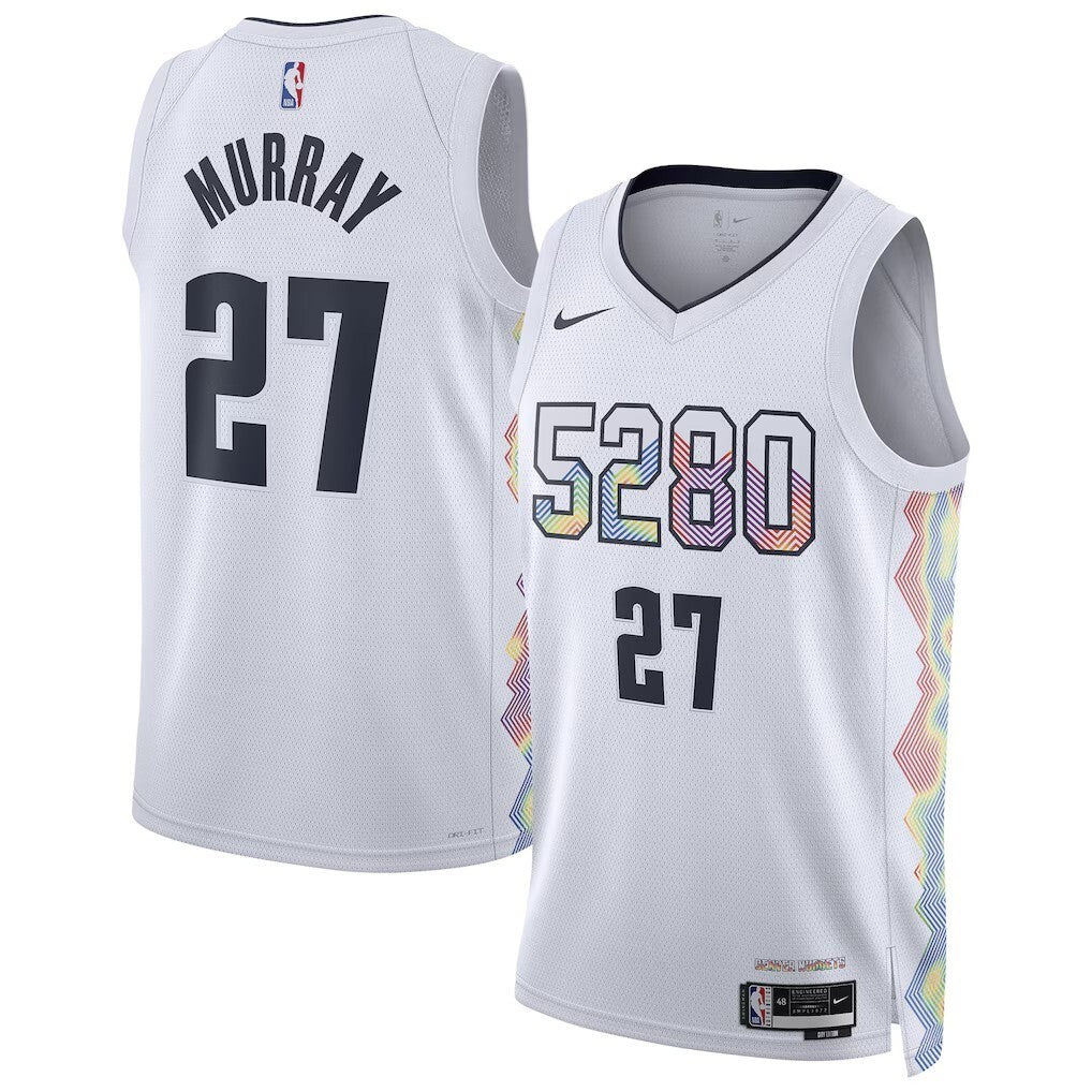 Denver Nuggets #27 Jamal Murray Unisex 202425 Swingman Player Jersey - City Edition - White