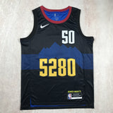 Denver Nuggets #50 Aaron Gordon Hot Press Nuggets 50 Black City S-XXL Style 2