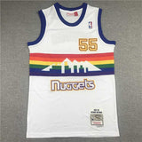 Denver Nuggets #55 Dikembe Mutombo Nuggets 55 Retro White Edition Style 4