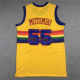 Denver Nuggets #55 Dikembe Mutombo Nuggets 55 Retro Yellow Edition Style 3