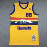 Denver Nuggets #55 Dikembe Mutombo Nuggets 55 Retro Yellow Edition Style 4