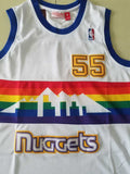 Denver Nuggets #55 Dikembe Mutombo Nuggets 55 White s-xxl Style 3