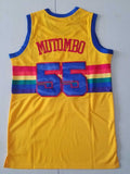 Denver Nuggets #55 Dikembe Mutombo Nuggets 55 Yellow s-xxl Style 5