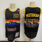 Denver Nuggets #55 Dikembe Mutombo Nuggets 55 # Mutombo White Premium Mesh Jersey Style 1