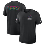 Detroit Lions Black 2025 Crucial Catch Tri-Blend Dri-FIT T-Shirt