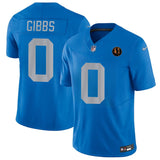 Detroit Lions #0 Jahmyr Gibbs Blue 2025 F.U.S.E.With John Madden Patch Vapor