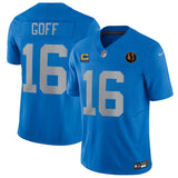 Detroit Lions #16 Jared Goff Blue 2025 F.U.S.E.With 4-Star C Patch And John Madden
