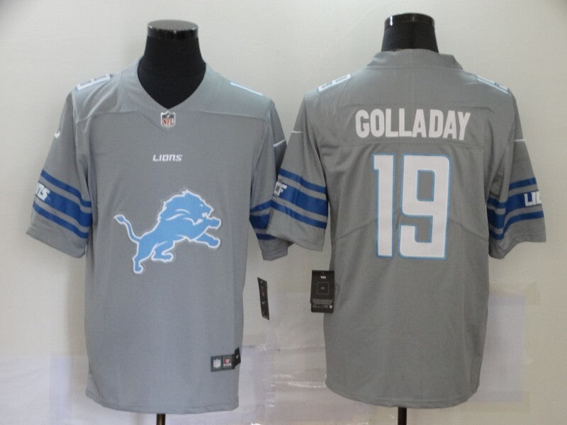 Detroit Lions #19 Golladay Big Logo Fashion 123