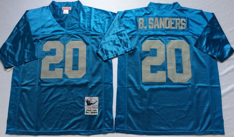 Detroit Lions #20 Barry Sanders Throwback Style 2