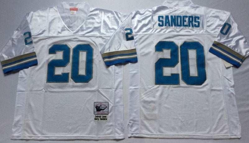 Detroit Lions #20 Barry Sanders Throwback Style 3