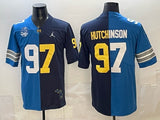 Detroit Lions #97 Aidan Hutchinson Split Adult Style 1