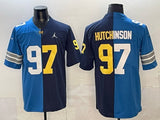 Detroit Lions #97 Aidan Hutchinson Split Adult Style 2
