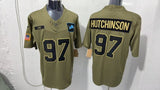 Detroit Lions #97 Aidan Hutchinson Style 1