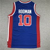 Detroit Pistons #10 Pistons 10 Blue Retro Logo Style 1