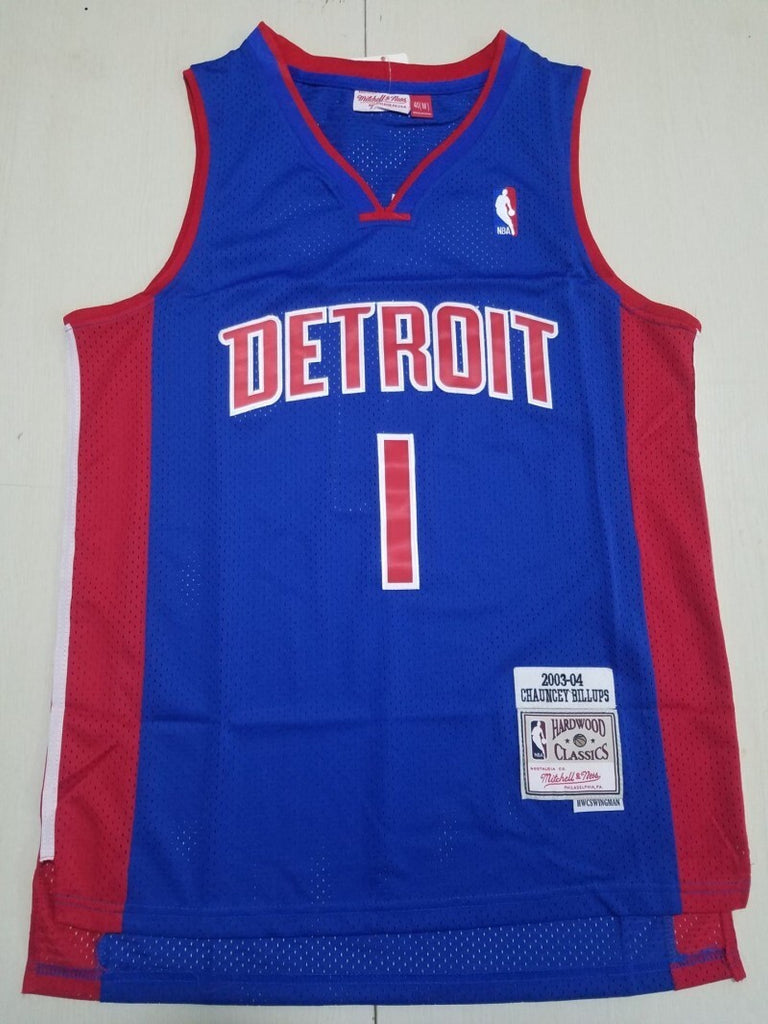 Detroit Pistons #1 Chauncey Billups Pistons 1 Blue s-xxl Style 2