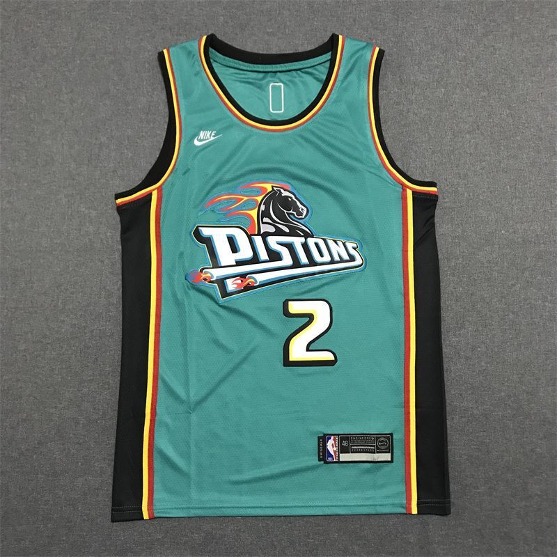 Detroit Pistons #2 Cade Cunningham 22-23 New Season New Pistons 2 # · Retro Green Jersey Style 2
