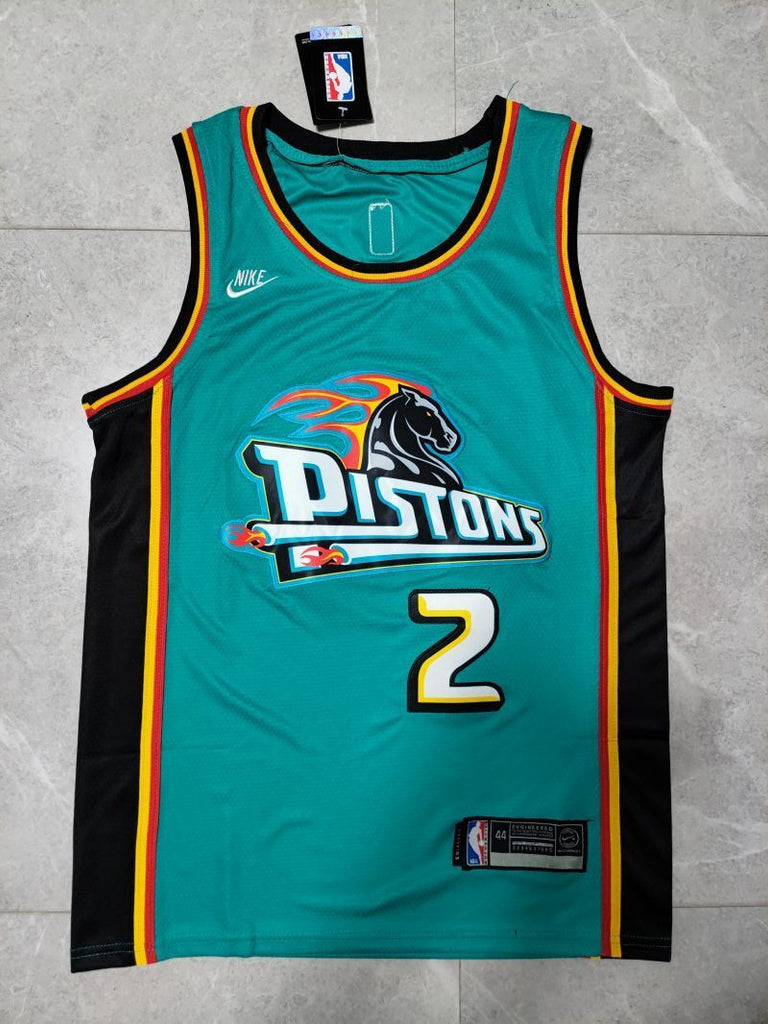 Detroit Pistons #2 Cade Cunningham 22-23 Season nba Pistons 2# Ja · Green Jersey Style 2