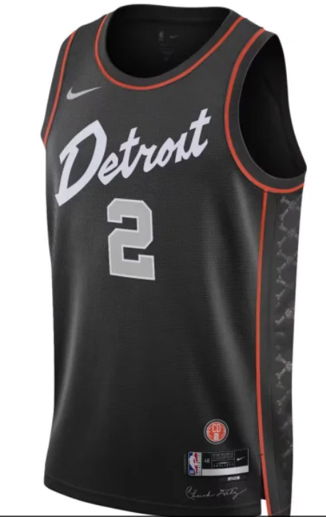 Detroit Pistons #2 Cade Cunningham 23 24 city jersey