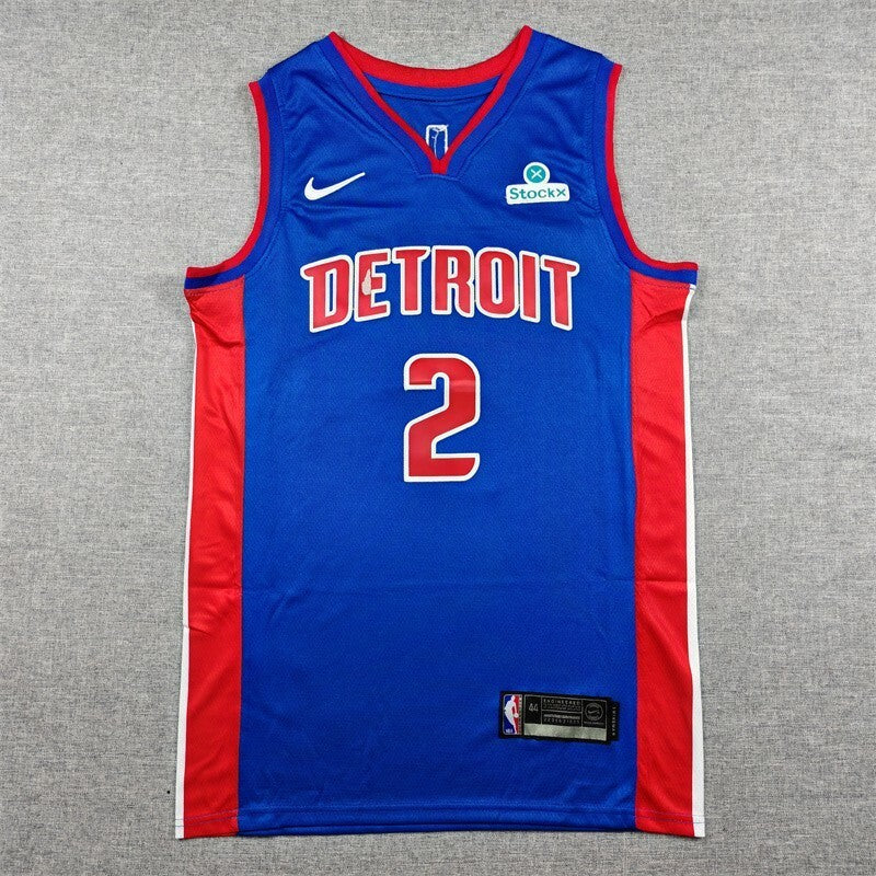 Detroit Pistons #2 Cade Cunningham Pistons 2 Blue Style 2