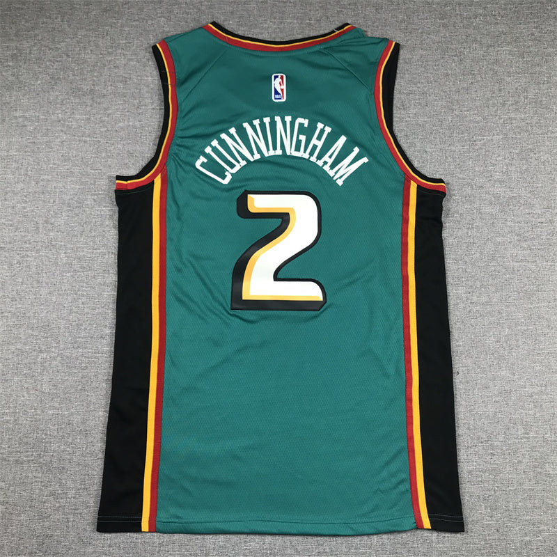 Detroit Pistons #2 Cade Cunningham Pistons 2 Classic Green Style 4
