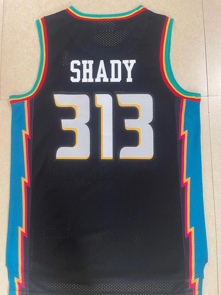 Detroit Pistons #313 Shady Pistons 313# Collaboration Retro Jersey Style 1