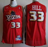 Detroit Pistons #33 Grant Hill Pistons ( Mesh Print ) 33 # Hill Green Style 1