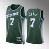 Detroit Pistons #7 Killian Hayes 2022-23-city-edition-green-jersey