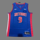 Detroit Pistons #9 Ausar Thompson Pistons 9 # - Blue Style 2