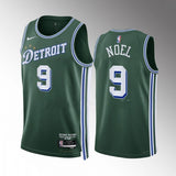 Detroit Pistons #9 Nerlens Noel 2022-23-city-edition-green-jersey