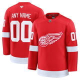 Detroit Red Wings Fanatics Home Premium Custom Jersey - Red