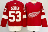 Detroit Red Wings #53 Moritz Seider Style 3