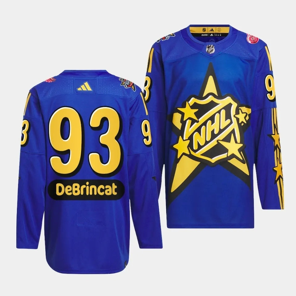 Detroit Red Wings #93 Alex DeBrincat 2024 NHL All-Star Blue Jersey Style 1
